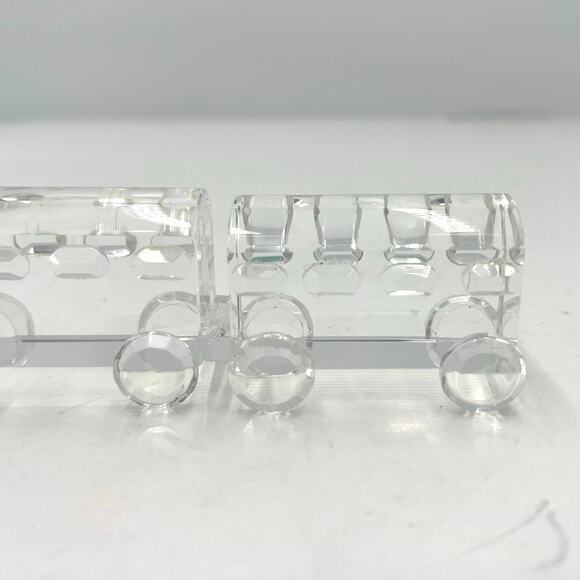 Crystal BNSF Railway Locomotive Train Glass Figurine Collectable - Picture 4 of 10